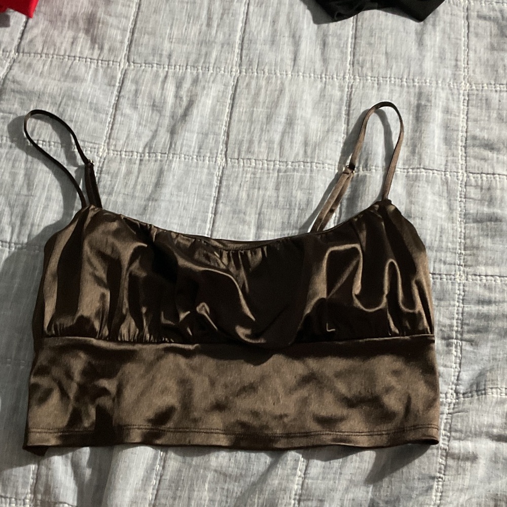 H&M Brown Satin Bralette